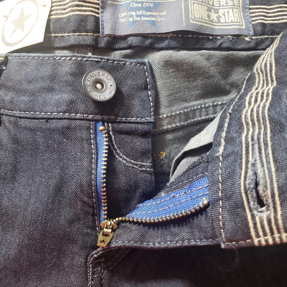 Converse One Star Sz 2 NWT Wide Leg Jeans - Picture 14 of 16